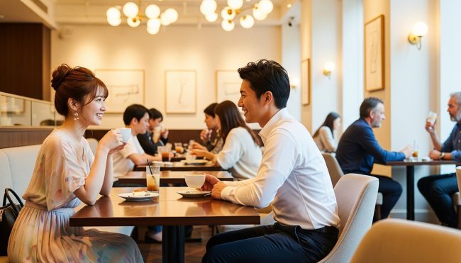 店内の客層はカップルや男性客も多い？