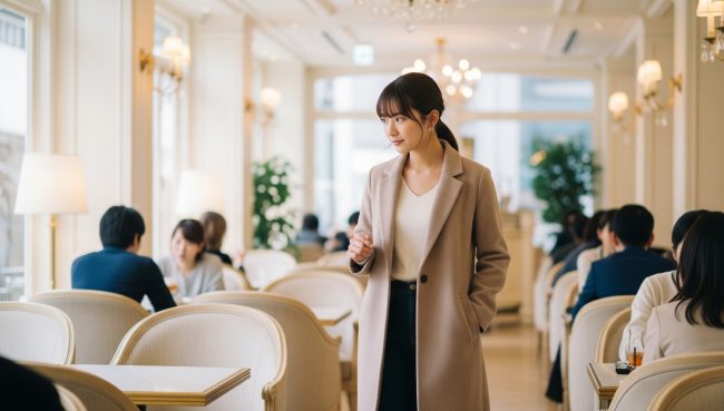 人目が気になるなら個室や席の確認を